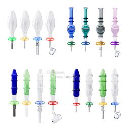 Chinafairprice NC012 Concentrate Smoking Pipes Egg Style Glass Water Bong 10mm 14mm Quartz Ceramic Nail Clip Calabash Oil Rig Bubbler LL