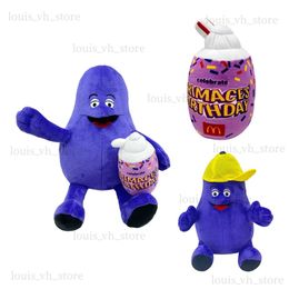 Plush Dolls 22CM Grimaced Plush Toy Grimaced Shake Cartoon Dolls Happy Birthday Grimaced Game Stuffed Soft Toy Christmas Birthday Gift Kids T230828