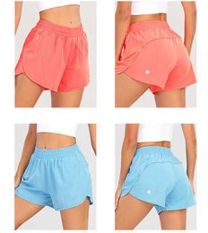 Womens Yoga Outfits High Waist Shorts Exercise Short Pants Fitness Wear Girls Elastic Adult Sportswear Lined Drawstring crop Paints