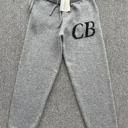 Men s Pants 2023 Grey Relaxed Cole Buxton Men Women Merino Wool Cotton CB Loose Casual Sweatpants Trousers 230826