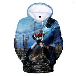 Men's Hoodies Mazinger Z Infinity 3D Print Anime Men Women Fashion Sweatshirt Hoodie Harajuku Boys Girls Streetwear Kids Robot Clothes