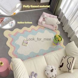 Rainbow Carpets for Living Room Large Area Bedroom Rugs Decoration Home Warm Cloakroom Children's Play Mat Luxury Floor Mats HKD230828
