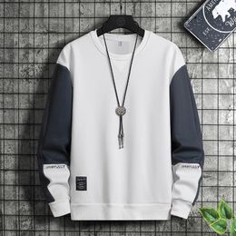 Mens Hoodies Sweatshirts Long sleeved mens sweater spring autumn brand clothing trend Korean version of top round collar bottomi 230826