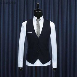 New Hot 2023 Korean Men's Top Designed Slim Fit Skinny Dress Waistcoat High quality business casual Men suit Vest S-3XL HKD230828