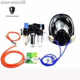 Protective Clothing Hot Three-In-One Function Supplied Air Fed Industry Respirator System 6800 Full Face Gas Mask Respirator HKD230826