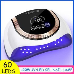 Nail Dryers V11 120/36W UV LED Lamp Dryer Nails Lamp For Manicure With 60 LEDs Auto Sensing Touch Switch LCD Display Nail Gel Drying Lamp x0828