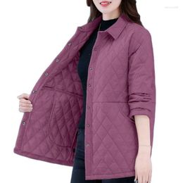 Women's Trench Coats Thin Autumn Cotton Coat Mid Long Light Clothes Lapel Single Breasted Loose Folder Ladies Jacket