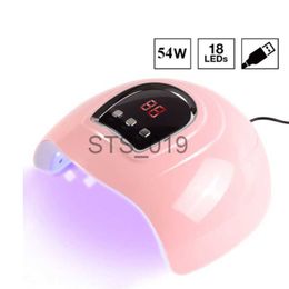 Nail Dryers Nail Dryer UV Lamp LED Lamp For Nails With 18 LEDs Dryer Lamp For Curing Gel Polish Auto Sensing Nail Manicure Tools x0828