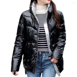 Women's Down Fashion Casual Overcoat Long Sleeve Fall Winter Women Coat Thermal Stand Collar Puffer Jacket
