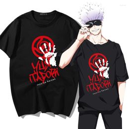 Men's T Shirts Harajuku Tshirt Jujutsu Kaisen Printed Unisex Short Sleeve Shirt Graphic For Men/women Anime Clothes Male Tops
