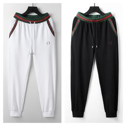 Pantaloni sportivi di tendenza Pantaloni primaverili in cotone leggero Pantaloni casual da uomo larghi gamba dritta da corsa plus size pantaloni estivi con pietra arricciata M-3XL