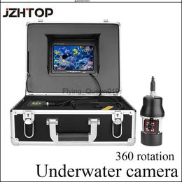 50m Cable 360 Rotation Underwater Fishing Video Camera Fish Finder Camera With 7'LCD Monitor Battery SD Card HKD230828