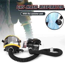 Protective Clothing Gas Mask Respirator System Respirator Face Mask Protective Electric Constant Current Air Supply Full Face Mask Workplace Safety HKD230826