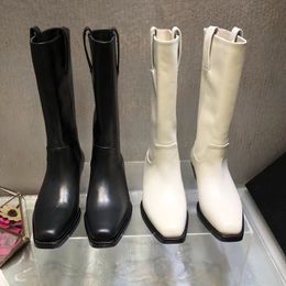 2023 designer Luxury pure Colour thigh-high boots sexy womens genuine Leather outdoor Party Breathable non-slip rider boot lady fashion low-heeled comfort shoes sizes