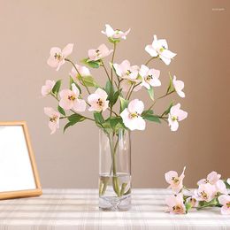 Decorative Flowers 1pc Artificial Simulated Morning Glory Fake Garden Decoration Silk Flower Pography Props Home Table Room Ornament