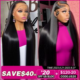 Bone Straight 13x4 HD Lace Front Human Hair Wigs Preplucked Hair 13x6 Transparent Lace Frontal Wig Brazilian Hair Wigs for Women
