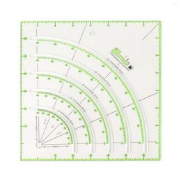 Storage Bags Cutting Cloth Ruler Template Transparent 8 Inch Straight Edges Accurate Efficient Quilt Circle Cutter Bright Green Markers