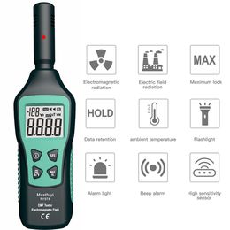 Radiation Testers FUYI Radiation Dosimeter EMF Metre Electromagnetic Radiation Detector Household High Precision Wave Radiation Tester Monitor 230827