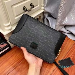 2023-Black High Quality Clutch Wholesale Top Designer Luxury Classic Clutch Bags Shopping Wallet Business Artwork Men Vintage