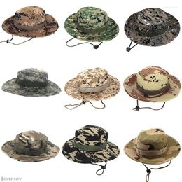 Berets Bucket Hat Unisex Military Camo Wide Comfortable Brim Outdoor 1PC Fashion Casual Fishing Hunting Boonie Cap