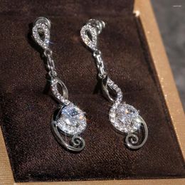 Dangle Earrings CAOSHI Exquisite For Women Shiny Zirconia Accessories Wedding Engagement Elegant Female Jewelry Fancy Gift