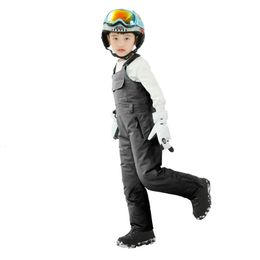 Skiing Suits Winter Children s Strap Pants For Boys And Girls Outdoor Loose Single Board Ski Suit 230828