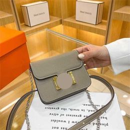 13% OFF Bag 2024 New Launch Designer Handbaghand Milk white pig nose chain lychee pattern small size women's single shoulder crossbody high-end