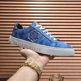 2023 New outdoor casual shoes leather lacing spikes Low top sneakers metal outdoor design kmkjijj00001