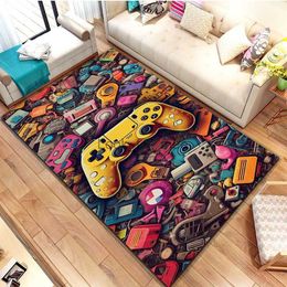 3D game controller Large area Rug Carpet for Home Living Room Children's Bedroom Sofa Doormat Decoration Kids Non-slip Floor Mat HKD230828