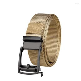 Belts 125 Cm Nylon For Men Woven Outdoor Toothless Buckle Cummerbunds Brand Waistband Male Width:3.8cm