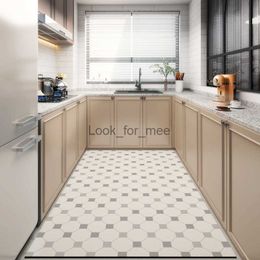 Anti-fouling Oil-proof Kitchen Carpet Home Large Area Scrubable Pvc Waterproof Floor Mat Balcony Bathroom Non-slip Rug HKD230828