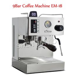 Manual Coffee Grinders EM18 Household Machine Italian SemiAutomatic Stainless steel Espresso 9Bar machine 220V 230828