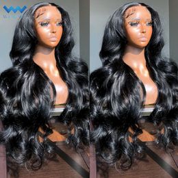 30 Inch Body Wave Front Brazilian Pre Plucked 360 Wigs for Women 13x4 13x6 Hd Transparent Human Hair Lace Frontal Wig