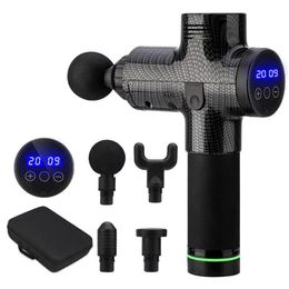 30 Speeds Massage Gun Deep Tissue Percussion for Athletes Handheld Back Percussion Massager with 8 Massage Heads