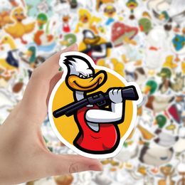 50Pcs Cartoon Duck Stickers Skate Accessories Waterproof Vinyl Sticker For Skateboard Laptop Luggage Bicycle Motorcycle Phone Car Decals
