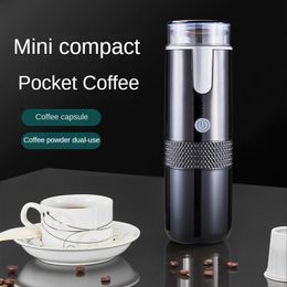 Manual Coffee Grinders Portable Wireless Machine Americanstyle Concentrated Capsules Home Use Fully Automatic Small Travel Rechargeable Handheld 230828