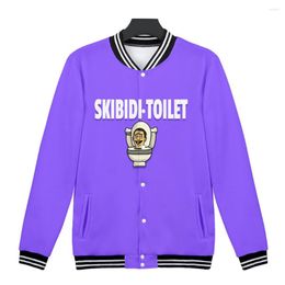 Men's Jackets Skibidi Toilet Baseball Jacket Women/Men Fashion Long Sleeve 3D Prints Streetwear Clothes