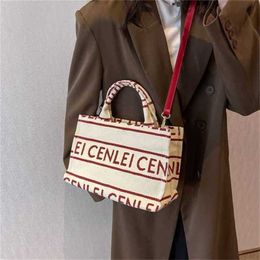 13% OFF Bag 2024 New Launch Designer HandbagStyle fashionable Canvas Print Letter One Crossbody