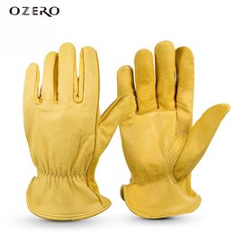 Sports Gloves OZERO Goat Leather Motorcycle Full Finger Racing Outdoor Sport Protection Riding Cross Bike Guantes Motor 230828