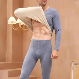 Men's Thermal Underwear Comfortable Seamless Warmth Set Long Sleeve Skin-touch Daily Clothing