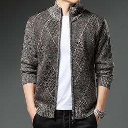 Men's Sweaters 2023 AutumnWinter men's sweater Fashion knit cardigan high quality Korean casual jacket zipper 59 230826