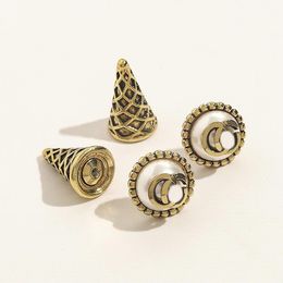 Designer Earring Ice Cream Brand Letter Stud Earring Luxury Earrings Women Party Jewelry Accessories