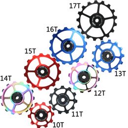 Bike Derailleurs 10T 11T 12T 13T 14T 15T 16T 17T Roller Rear Derailleur Pulley Ceramic Bearing Wheel MTB Road Bike Guide For Shimano 230826