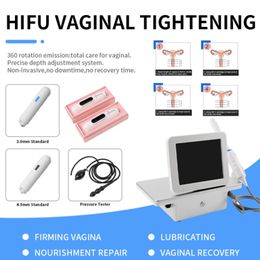 High Quality!!! Portable Hifu Focused Ultrasonic Ultrasound Wave Vaginal Tightening Rejuvenation Skin Care Beauty Machine Dhl Free Shipment