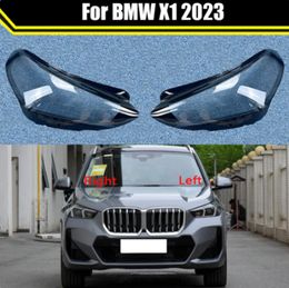 Car Lens Glass Light Mask Lamp Headlamp Shell For BMW X1 2023 Transparent Lampshade Lampcover Headlight Cover