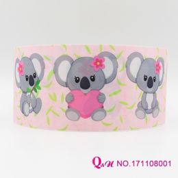 Packaging Paper Q N ribbon 16mm 22mm 25mm 38mm 50mm 75mm cartoon print grosgrain webbing 50yardsroll for hair tie 230826