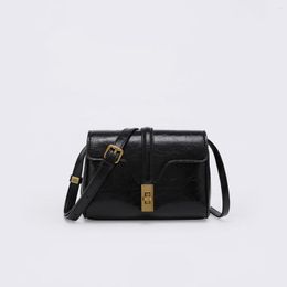 Evening Bags BADEDALL Black Small Square Bag For Women Designer Classic Fashion Crocodile Leather Crossbody