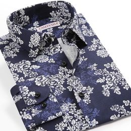 Men's Dress Shirts Men's Fashion Allover Print Holiday Casual Shirts Pocket-less Design Long Sleeve Standard-fit Beach Hawaiian Tops Shirt 230828