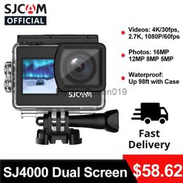 SJCAM Action Camera SJ4000 Series SJ4000 AIR SJ4000 Dual Screen 4K 30FPS WIFI Underwater Waterproof Sports Video DV Cameras HKD230828