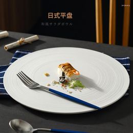 Plates Drawing Round Method Molecular Cooking Position Flat Plate Character Ceramic Line Western Restaurant